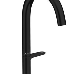 Baterie lavoar Hansgrohe Axor One Select 170 ventil push-open negru mat