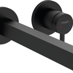 Baterie lavoar Hansgrohe Finoris cu pipa 228mm montaj incastrat necesita corp ingropat negru mat