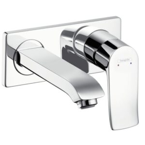 Baterie lavoar Hansgrohe Metris 165 de perete montaj incastrat necesita corp ingropat