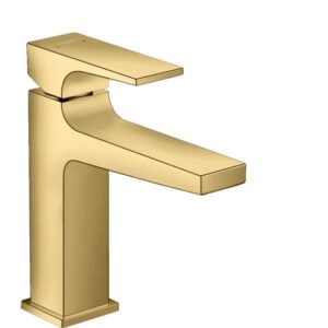 Baterie lavoar Hansgrohe Metropol 110 ventil push-open gold optic lustruit