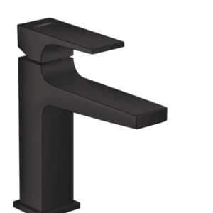 Baterie lavoar Hansgrohe Metropol 110 ventil push-open negru mat