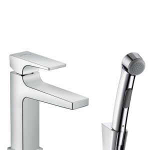 Baterie lavoar Hansgrohe Metropol cu dus tip bideu pentru igiena intima fara ventil