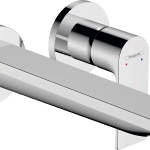 Baterie lavoar Hansgrohe Rebris E EcoSmart cu pipa 200mm montaj incastrat necesita corp ingropat crom