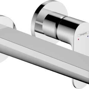 Baterie lavoar Hansgrohe Rebris S EcoSmart cu pipa 200mm montaj incastrat necesita corp ingropat crom