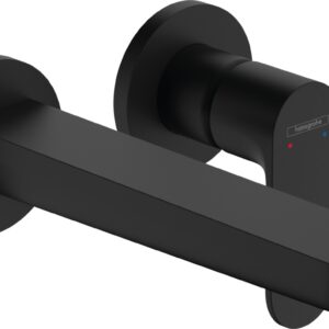 Baterie lavoar Hansgrohe Rebris S EcoSmart cu pipa 200mm montaj incastrat necesita corp ingropat negru mat