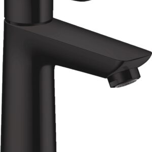 Baterie lavoar Hansgrohe Talis E 110 ventil pop-up negru mat