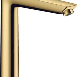 Baterie lavoar Hansgrohe Talis E 240 ventil pop-up pentru lavoar tip bol gold optic lustruit