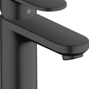 Baterie lavoar Hansgrohe Vernis Blend 100 ventil pop-up negru mat