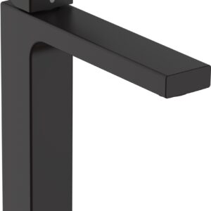 Baterie lavoar Hansgrohe Vernis Shape 190 ventil pop-up pentru lavoar tip bol negru mat
