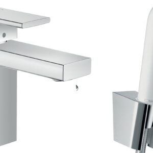 Baterie lavoar Hansgrohe Vernis Shape cu dus tip bideu pentru igiena intima