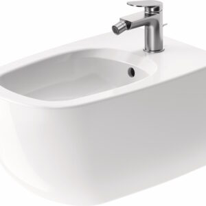 Bideu suspendat Duravit Aurena 57x36.5cm HygieneGlaze Plus alb
