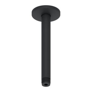 Brat de dus Duravit Shower Round 20cm cu montaj in tavan negru mat