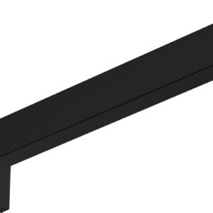 Brat de dus Hansgrohe Pulsify S 390mm montare pe perete negru mat