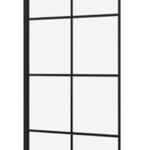 Cabina de dus tip Walk-in Sanotechnik Soho Black Edition Elite 100cm