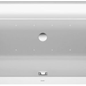 Cada free-standing cu hidromasaj Duravit Happy D.2 Plus 180x80 cm cu Air-System grafit super mat