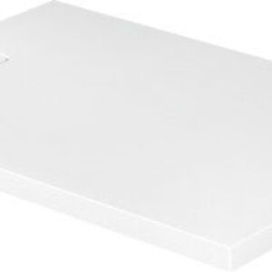 Cadita de dus dreptunghiulara Duravit Stonetto 80x120 cm compozit alb