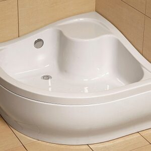 Cadita de dus semirotunda inalta Radaway Korfu A 80x80 cm