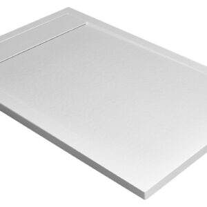 Cadita dus dreptunghiulara slim Radaway Teos F 100x80x4cm marmura alb