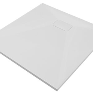 Cadita dus patrata Besco Vexo 90x90cm alba