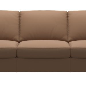 Canapea cu 3 locuri Stressless Emma E600 Classic picioare metalice 11cm piele Batik Latte