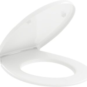 Capac wc Villeroy & Boch O.Novo cu inchidere lenta si QuickRelease 368x438mm alb Alpin