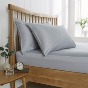 Cearceaf de pat Behrens 400TC 230x254cm gri