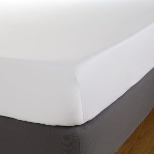 Cearceaf de pat cu elastic Behrens 600TC 180x200cm alb