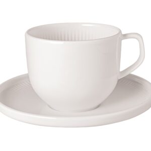 Ceasca si farfuriuta pentru cafea Villeroy & Boch Afina 150ml  alb