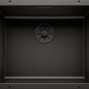 Chiuveta bucatarie Blanco Subline 500-U Black Edition 530x460mm montare sub blat Silgranit negru