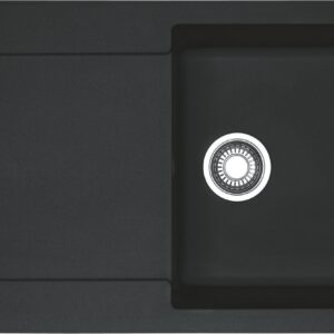 Chiuveta bucatarie Franke Maris MRG 611-L reversibila 970x500mm tehnologie Sanitized fragranite Nero