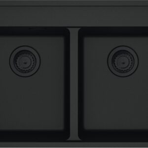 Chiuveta bucatarie Franke Maris MRG 620-35-35 TL cu doua cuve 760x510mm fragranite Matte Black