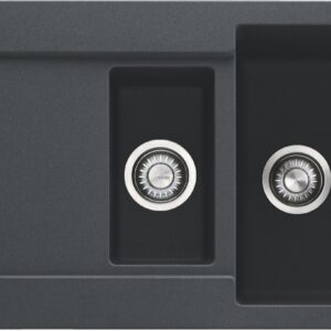 Chiuveta bucatarie Franke Maris MRG 651 reversibila 970x500mm tehnologie Sanitized fragranite Nero