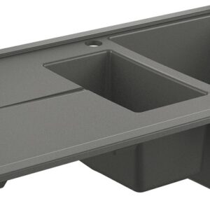 Chiuveta bucatarie Grohe K400 60 -C cu doua cuve inegale 1000x500mm compozit granite gray