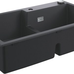 Chiuveta bucatarie Grohe K500 90 -C cu doua cuve 860x500mm compozit granite black
