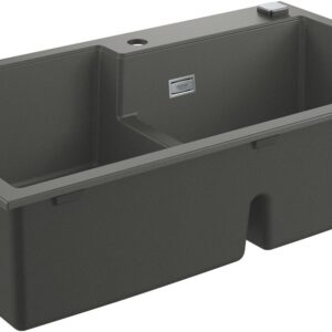 Chiuveta bucatarie Grohe K500 90 -C cu doua cuve 860x500mm compozit granite gray