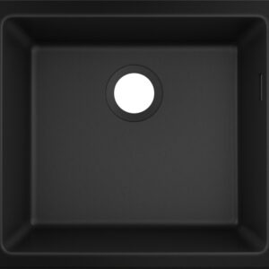 Chiuveta bucatarie Hansgrohe S510-U450 SilicaTec 450 cu 1 cuva 45x50x19cm montare sub blat graphite black
