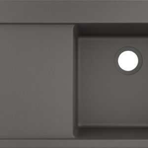 Chiuveta bucatarie Hansgrohe S514-F450 SilicaTec 450 51x105x19cm picurator stanga stone grey