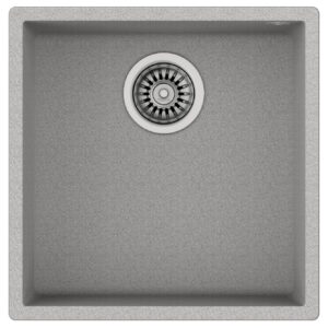 Chiuveta bucatarie Teka Maestro Square 40.40 TG 440x440mm montare sub blat Tegranite Stone Grey