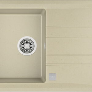 Chiuveta bucatarie Teka Stone 50B TG 1B 1D TB 860x510mm tegranit TopasBeige