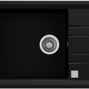 Chiuveta bucatarie Teka Stone 60 S TG 1B 1D SM 780x510mm tegranit Schwarzmetallic