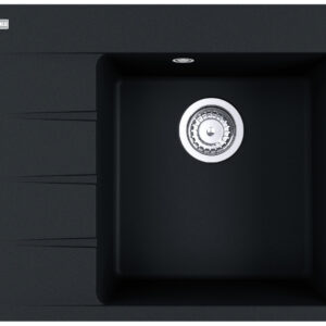 Chiuveta bucatarie fragranite Franke Centro CNG 611/211-62 ST picurator stanga 62x50cm Nero