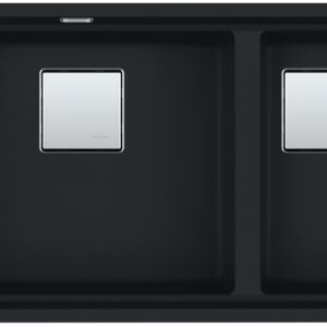 Chiuveta bucatarie fragranite Franke Kubus 2 KNG 120 760x460mm Matte Black