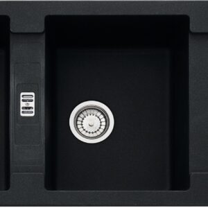 Chiuveta bucatarie fragranite Franke Maris MRG 621 reversibila 1160x500mm tehnologie Sanitized Nero