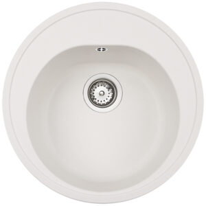 Chiuveta bucatarie tegranit Teka Centroval 45 TG rotunda d 510mm Weiss