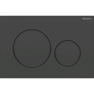 Clapeta actionare Geberit Sigma20 EasytoClean negru mat lacuit / negru