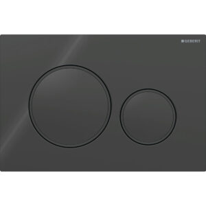 Clapeta actionare Geberit Sigma20 negru lucios detalii negru mat