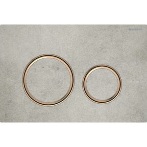 Clapeta actionare Geberit Sigma21 aspect beton detalii rose-gold