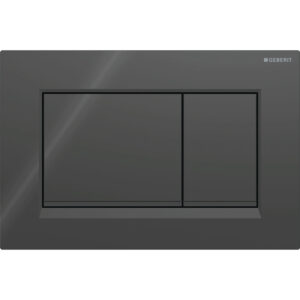 Clapeta actionare Geberit Sigma30 negru lucios detalii negru mat