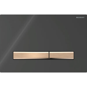 Clapeta actionare Geberit Sigma50 negru detalii rose-gold