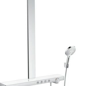 Coloana de dus Hansgrohe Rainmaker Select 460 3 jet alb-crom cu baterie termostatata ShowerTablet Select 700
